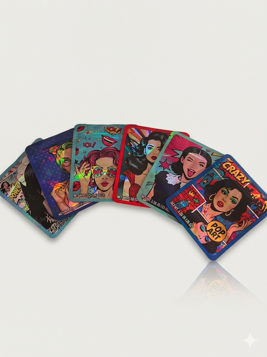 Sachet Pop Art Holographique x6